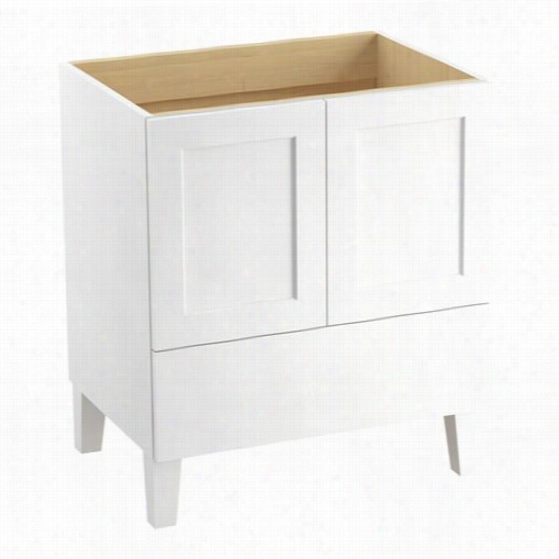 Kohler 99529-lg Poplin 30"&suot; Legs Vanity Cabbinet Only With 2 Door And 1 Drawers