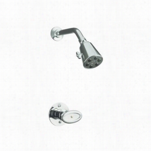 Kohler K-t132-9b Antique Rite Temp Pressure Balancing Shoa Er Faucet Trim With Ova Lhandle Requires Ceramic Dial Dish