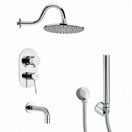 Reemr In Proportion To Nameek's Tsh4068 Tyga Move About Shower System In Chrome With 4-5/7&qut;"w Handheld Shower