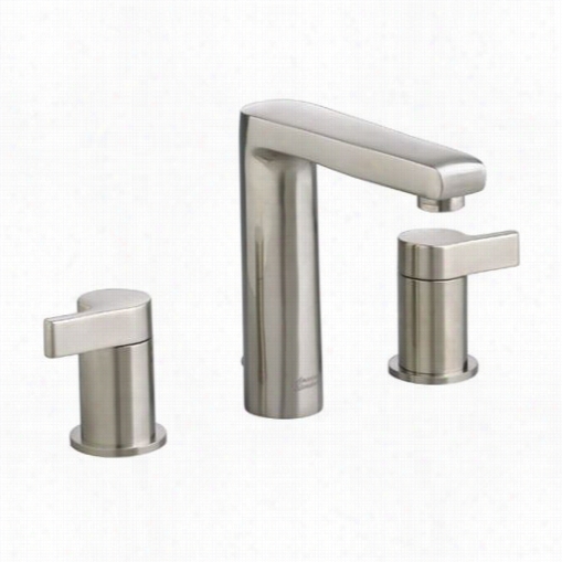 American Staandard 2590.801.2 95 Studio Single Handle Widespread Lavatory Faucet In Satin Nickel