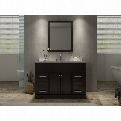 Ariel Bath M049s-esp Stafford 49""single Sink Vanity Set In Espresso - Avnitytop Included