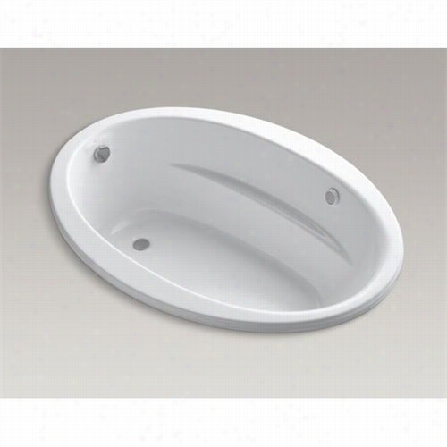 Kohler K-1162-gw Sunward 60"" Drop-in Bubblemassage Air Bath Tub With Reversible Drsin