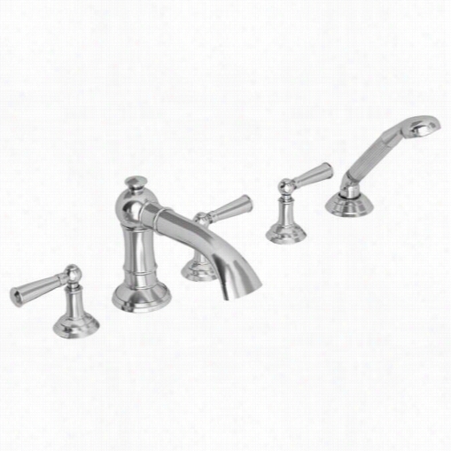 Newport Brass 3-2417 Double Handle Deck Mountsd R Oman Tub Filler In The Opinion Of Tub Spout, Personal Agency Shower And Metal Lever Handles