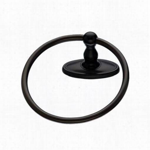 Top Knobs Ed5orbc Edwardian Bath Ring With Oval Backplate In Oil Rubbed Alloy Of Copper