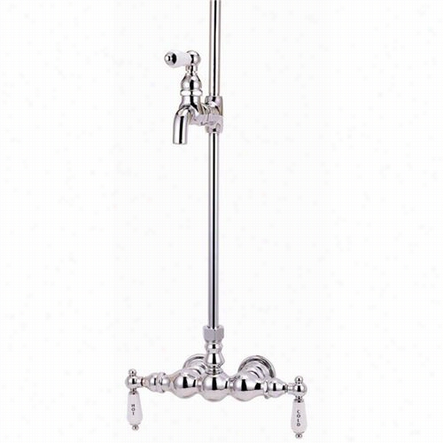 Elizabethan Classic Ectw19 Double Lever Handle Claw Foot Tub Faucet In The Absence Of Hand Shower