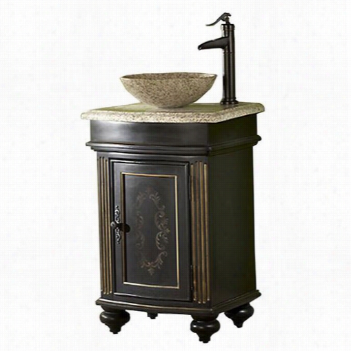 Kaco International 5300-2450-10 Arlington 24"" Square Vsnity With Granite Top And Ves Sel Sink - Vanity Top Included