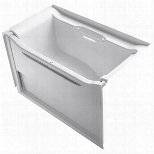Kohler K-1913-rw Elevance 61"" X 34"" Alcove Bath Upon Actually Hand Drain And Bask Heated Surface