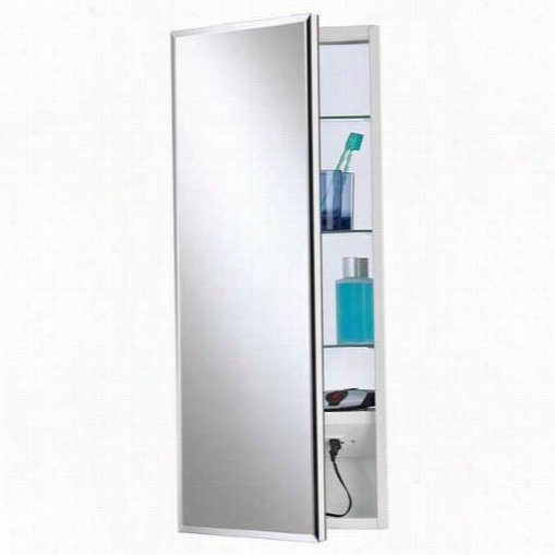 Nutone 704309 15"&quo; X 355"" Meridian Frameless Electriified Medicine Cabinet With 1/2&uqot;" Beveled Edges