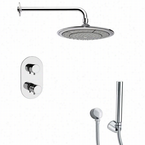 Remer By Nameek's Sfh6408 Orsnio Themostatic Shower Fajce Tin Chrome Wit Hhand Shower And 4-2/7""w Diverter