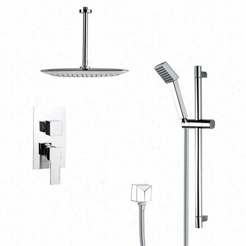 Remer By Nameek's Sfr7021 Rendino Sleek Regulate Shower Faucet Set In Chrome