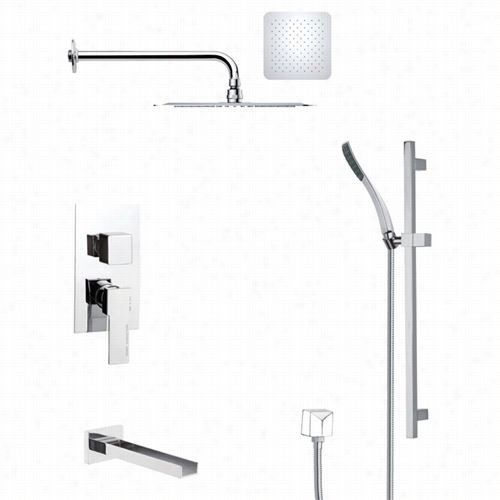 Remer By Nameek'stsr9120 Galiano Tub And Rain Shower Faucet In Chr Ome In The Opinion Of Hand Shower And 6""w Handheld Shower