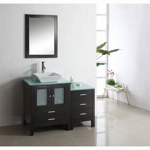 Virtu Usa Ms-4446 Brentf Rd 46"" Single Sink Bathroom Vanityi N Espresso - Vanity Top Included