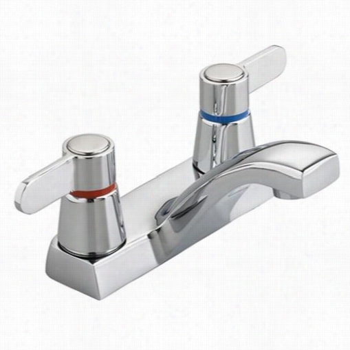 American Standard 5401.000.002 Heritage 2 Handle Centerset Bathroom Faucet In Polihsed Ch Rome Wiith Pop Up Drain