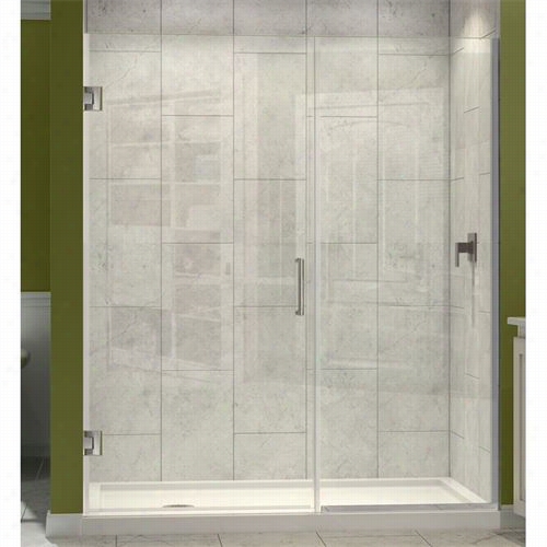 Dreamline Shdr-245770210 Unidoor Plsu 57""; To 57-/2""w X 72""h Hinged Shower Door