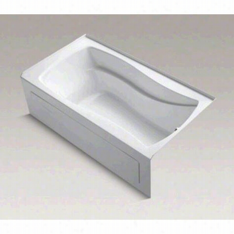 Kohl Er K-1229-raw Mariposa 66"" X 36"" Allcove Bath Tub With Integral Apron And Bask Heated Surface And Rightt Hand Drain