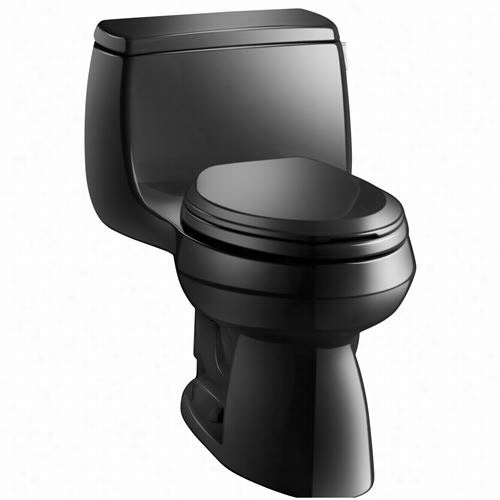 Kohler K-36 15-ra Gabrielle Comfort Height One Piece Com Pact Elongated 1.28 Gpf Toilet W Ith Right Hand Trip Lever