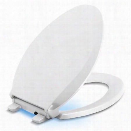 Kohle Rk-75796-0 Cachet Nightlight Quiet-close Wit Hgrip-tight Elongated-font Toiler Se At