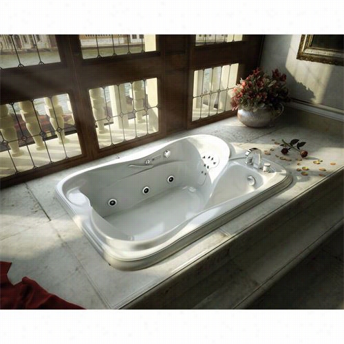 Maax 100085-094 Crescendo 72"&quo T; X 48"" X 27"" Combo Hydromax And Aerofeel Bath Tub Withi Ntegrated Fix