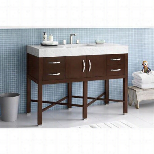 Ronbow 035948-h01 Haley 48"" Wood Vanity Cavinet With Four Drawers And 2 Doors In Dark Che Rry