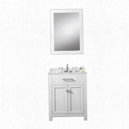 Water Appointment Madison-24 Madison 24"" Singlesink Bathroom Vanity With Matching Framed Mirror