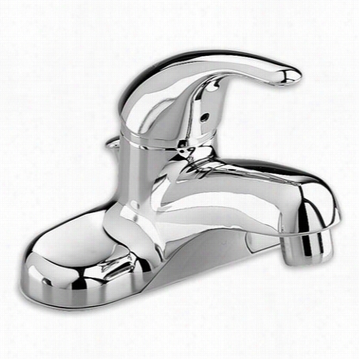 American Standard 2175506.002 Colony Soft 1 Handle 4"" Centerset Bathroom Faucet In Polished Chrome Without Drain