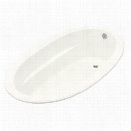 Kohler K-1164-g Sunward 6' Acrylc Oval Bubble Massage Bath With Textured Botttom Surface