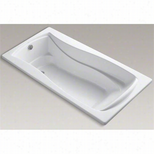 Kohler K-1257-gw Mariposa 72"" Xx 36"" Drop In Bath Witth Reversible Drain And Bask Heated Suratce