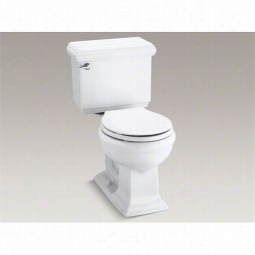 Kohler K-3986-u Meomirs 1.28 Gpf Two Piece Round Front Classic Comfort Height Toilet With Rigt Hand Trip Lever