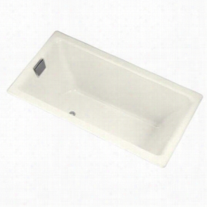 Kohler K-856-gny-ny Tea-for-two 66"" Bubblemassage Bath Tub In Dune