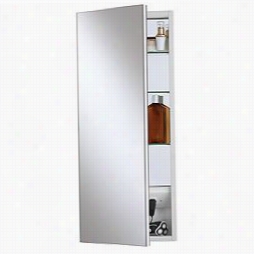 Nutone 704325 15"" X 35"" Meidi An Frameless Electrified Medicine Cabinet With Pencil Po1ished Edges