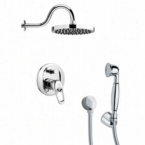 Remer Y Namek's Sfh6058  Orsino 3-1/3"" Shower Faucet In Chrome Wth Hand Shower And 4-4/7"" H Diverter