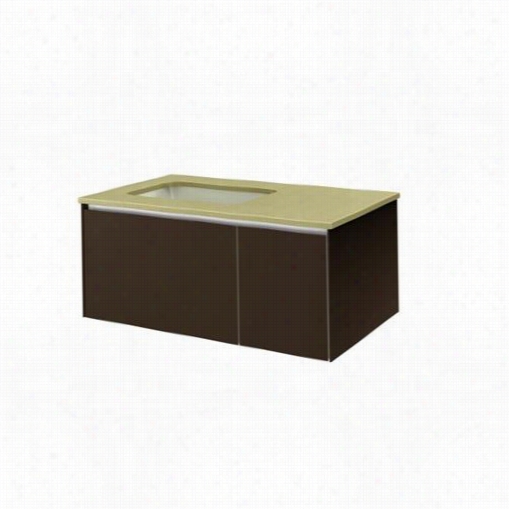 Robern Vd36bll16 36""two Drawer Deep Vanity In Hammered Oil-ru Bebd Bronze With Left Sink And Nightlight