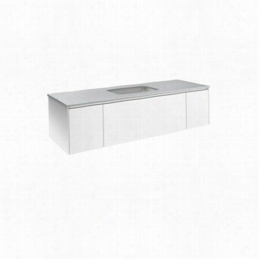 Robern Vd60bcl21 60"quot; Three Drawer Deep Vanity In White With Nigthlight