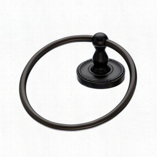 Top Knobs Ed5orbf Edwardian Bath Ring With Rope Backplate In Oil Rubbed Bronnze