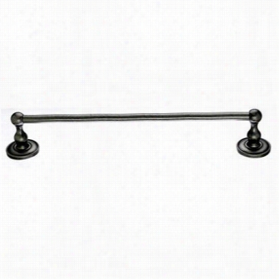 Top Knobs Ed6apd Edwardian Bath 18"" Sincere T Owel Rod With Pla In Backplate In Antique Pewter
