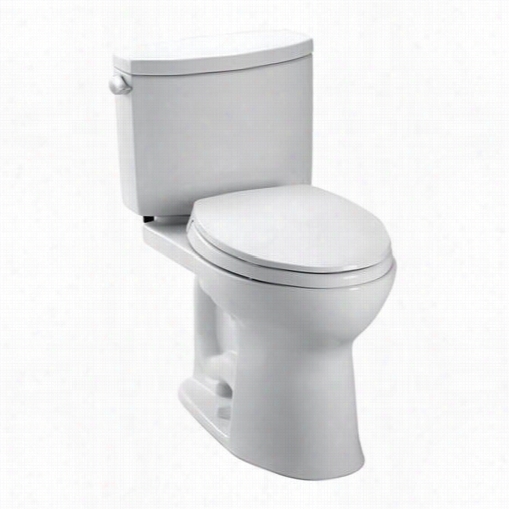 Toto Cst454cefg Drake Ii 11.28 Gpf High Efficiency Tqo Piece Toilet (het) With Sanagloss