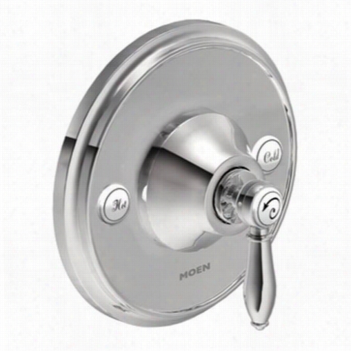 Moen Ts3210 We Ymouth Single Habdle Thermostatic Valve Dress Only With Metal Lever Handle In Chrome