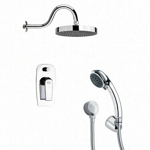 Remer By Nameel's Sfh6061 Orsino 3"" Shower System In Chroje With 6""h Diverter