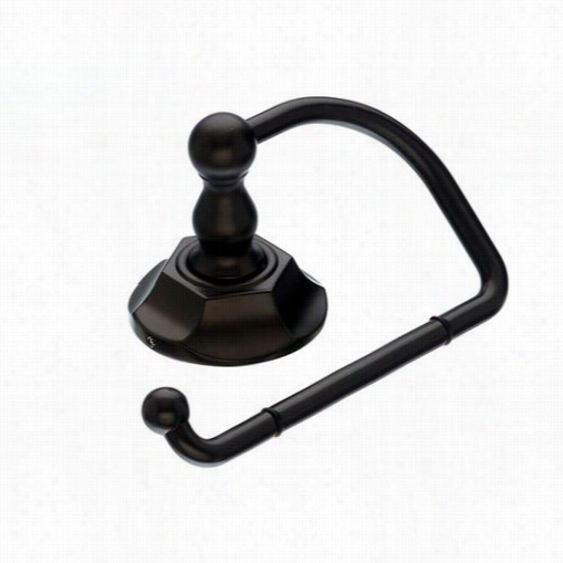 Top Knobs Ed4orbb Edwardian Bath Tissue Hook With Hex Backplate In Oil Rubbed Bronze