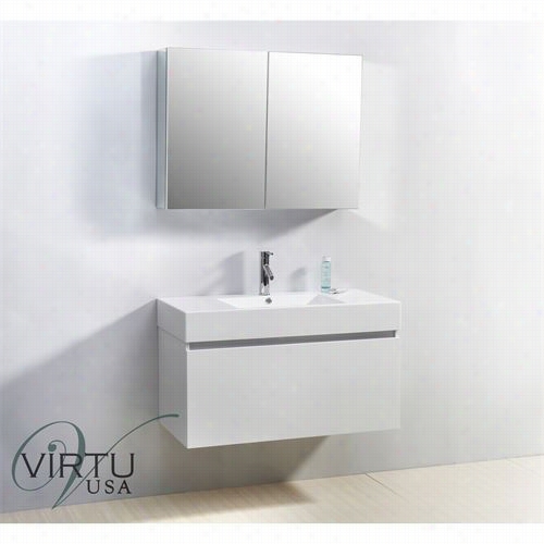 Virtu  Usa J S-503399 Zuri 39"" Isngle Sink Bathroom Vanity - Vanity Top Included