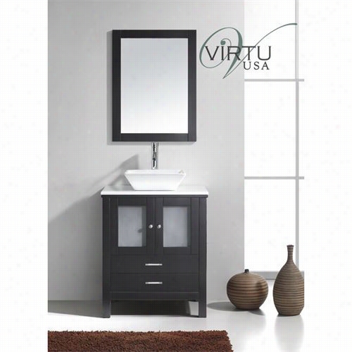 Virtu Usa Ms-4428-s-es Brentforc 28"" Single Sink Bathroomm Emptiness In Espresso - Vanit Y Top Included