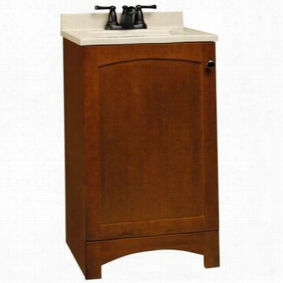 American Classics Ppmelcht18y Melborn 18"" Anity In Chestnut Upon Wheat Solid Surface Technology Top - Vanity Top Included