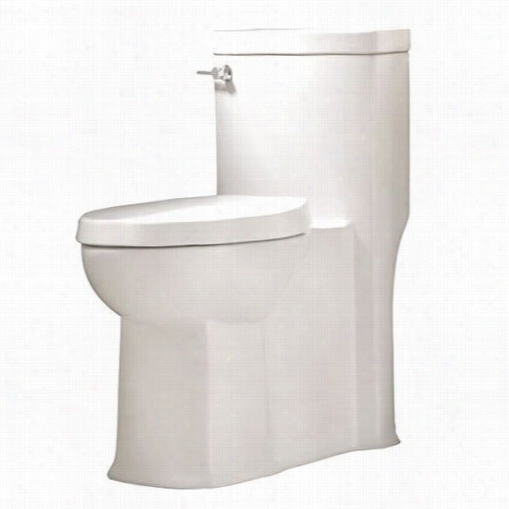 American Standa Rd 889 1.128.020 Bolevard Right Height Flowise Elongated One Piece Toilet In Whhite