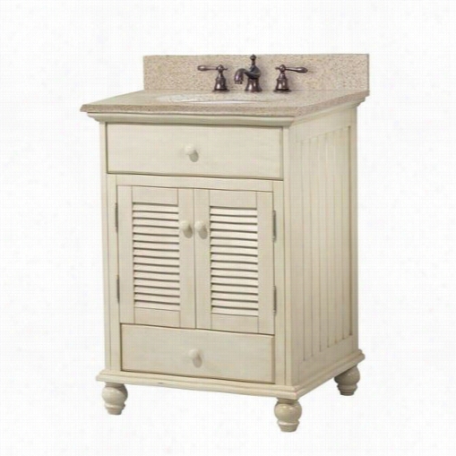 Foremos Tcta Cottage 25""w X 22""d Vanity In  Antiqu White - Vanity Top Included