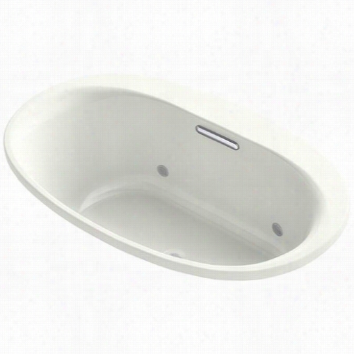 Kohler 5714-vbcw Underscore 60"" X 36"" Oval Drop-in Vibracoustic Bath With Bask Heated Surface And Chromatherapy