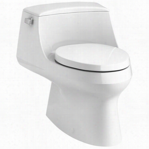 Kohler K-3722-0 San Raphael Elongatwd Toilet With Left-hand Trip Lever In White