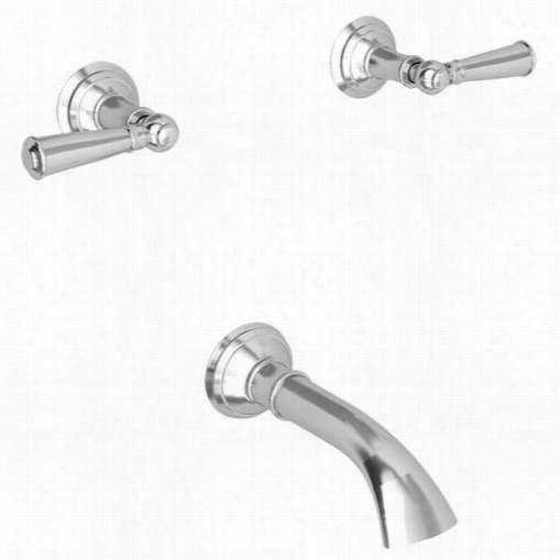 Newport Brass 3-2415 Double Handle Tub Filller With Tub Spout And Metal Lever Ahndles