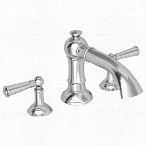 Newport Bra Ss 3-2416 Double Hanlde Deck Mounted Roman Tub Filler With Tub Spout And Metal Lever Handles