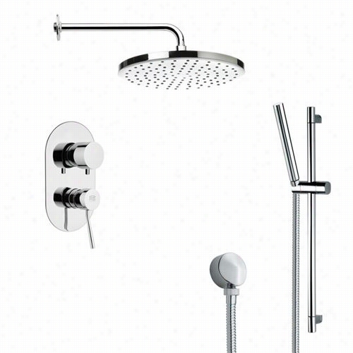 Remer By Nameek's Sfr7046 Rendino Rotation Sshower Faucet Set In Chrome With 27-1/6""h Shower Slidebar