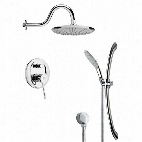 Remer By Nameek's Sfr7075 Rendino Sleek Ran Shower Faucet Set In Chrome With 4-4/7""w Diverter